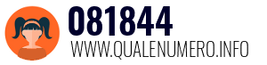 Numero di telefono 081844 081844