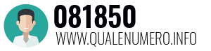 Numero di telefono 081850 081850