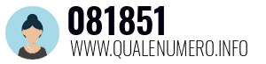 Numero di telefono 081851 081851