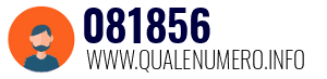 Numero di telefono 081856 081856