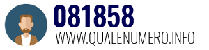 Numero di telefono 081858 081858