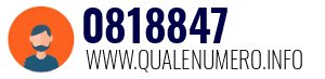Numero di telefono 0818847 0818847