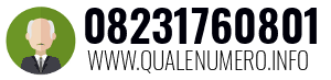 Numero di telefono 08231760801 08231760801