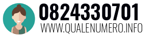 Numero di telefono 0824330701 0824330701