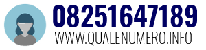 Numero di telefono 08251647189 08251647189