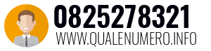 Numero di telefono 0825278321 0825278321