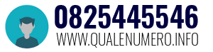 Numero di telefono 0825445546 0825445546