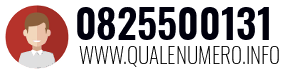 Numero di telefono 0825500131 0825500131