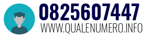 Numero di telefono 0825607447 0825607447