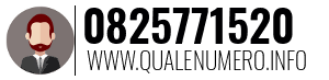 Numero di telefono 0825771520 0825771520