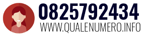 Numero di telefono 0825792434 0825792434