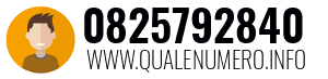 Numero di telefono 0825792840 0825792840