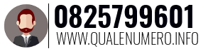 Numero di telefono 0825799601 0825799601