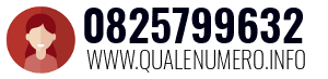 Numero di telefono 0825799632 0825799632