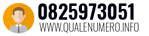 Numero di telefono 0825973051 0825973051