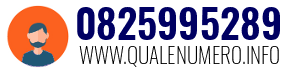 Numero di telefono 0825995289 0825995289