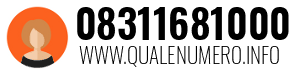 Numero di telefono 08311681000 08311681000