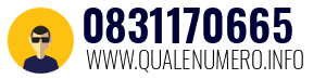 Numero di telefono 0831170665 0831170665