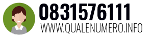 Numero di telefono 0831576111 0831576111
