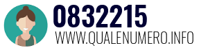 Numero di telefono 0832215 0832215