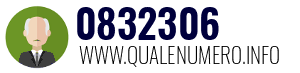 Numero di telefono 0832306 0832306