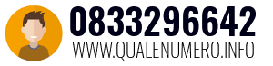 Numero di telefono 0833296642 0833296642