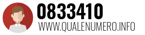 Numero di telefono 0833410 0833410