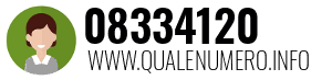 Numero di telefono 08334120 08334120
