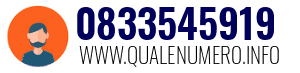 Numero di telefono 0833545919 0833545919