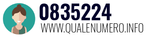 Numero di telefono 0835224 0835224