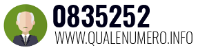 Numero di telefono 0835252 0835252