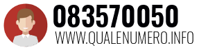 Numero di telefono 083570050 083570050