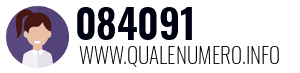 Numero di telefono 084091 084091