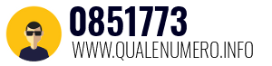 Numero di telefono 0851773 0851773