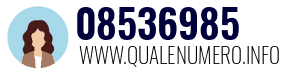 Numero di telefono 08536985 08536985