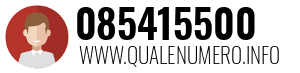 Numero di telefono 085415500 085415500