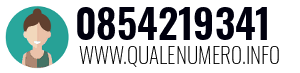 Numero di telefono 0854219341 0854219341