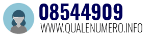 Numero di telefono 08544909 08544909