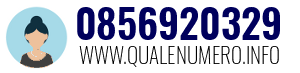 Numero di telefono 0856920329 0856920329