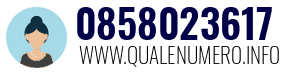 Numero di telefono 0858023617 0858023617