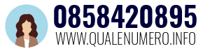 Numero di telefono 0858420895 0858420895
