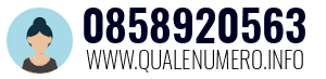 Numero di telefono 0858920563 0858920563