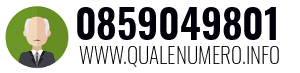 Numero di telefono 0859049801 0859049801