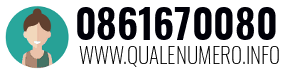 Numero di telefono 0861670080 0861670080