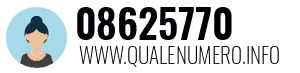 Numero di telefono 08625770 08625770