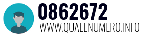 Numero di telefono 0862672 0862672