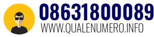 Numero di telefono 08631800089 08631800089