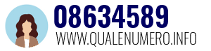 Numero di telefono 08634589 08634589