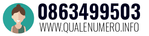 Numero di telefono 0863499503 0863499503
