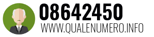 Numero di telefono 08642450 08642450